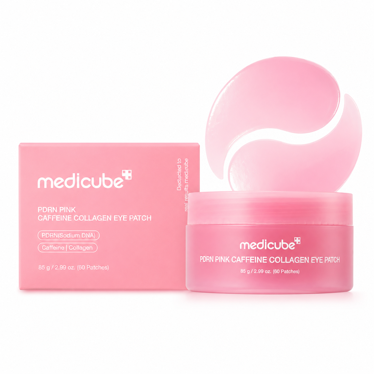 Medicube PDRN Pink Caffeine Collagen Eye Patch 60 patches Glam Secret