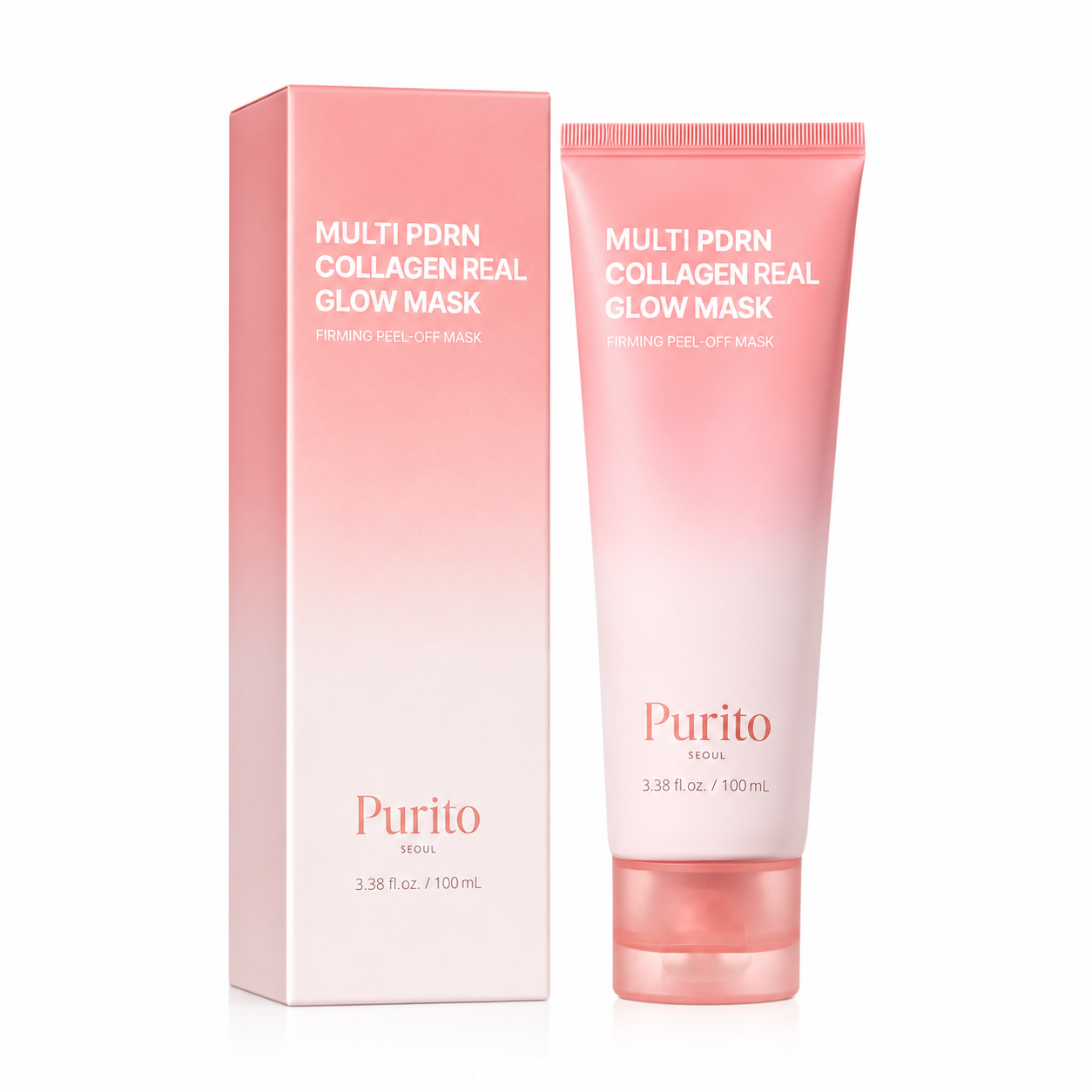 Purito Multi PDRN Collagen Real Glow Peel-Off Mask 100ml with box at Glam Secret UAE