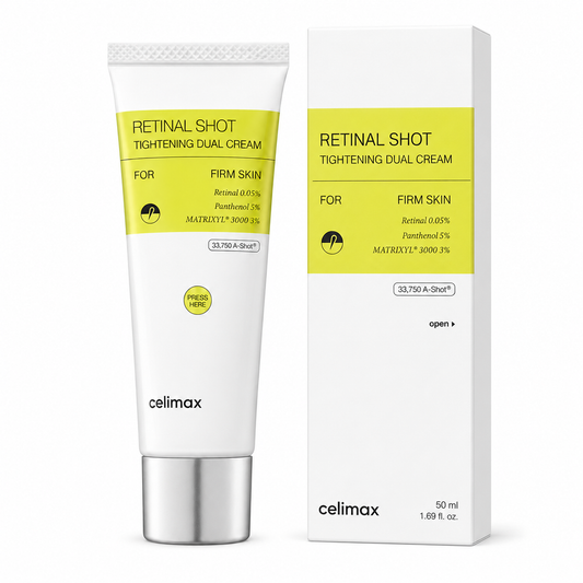 Celimax 0.05% retinal and Matrixyl dual face cream at Glam Secret UAE