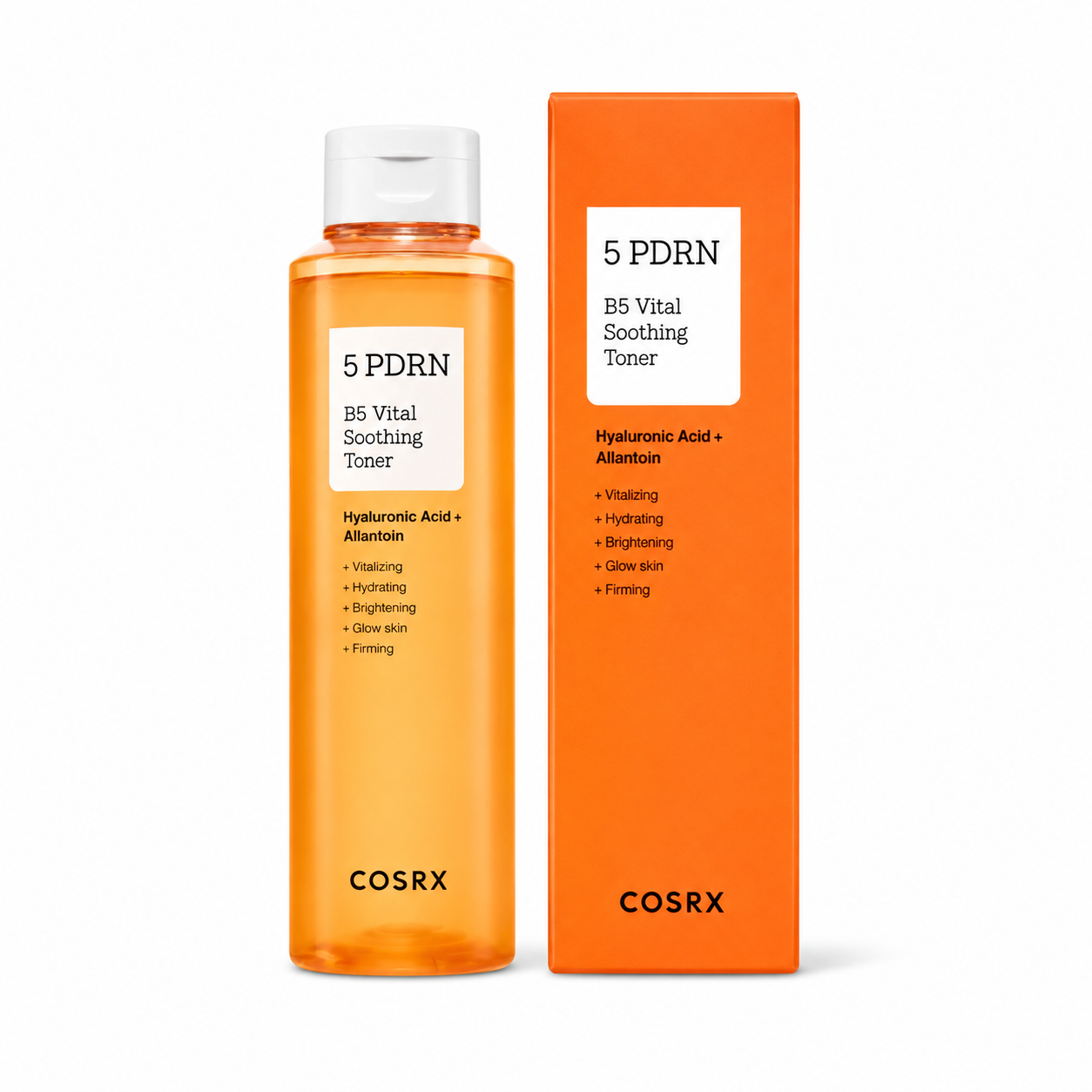 COSRX 5 PDRN B5 Vital Soothing Toner 280ml with orange box