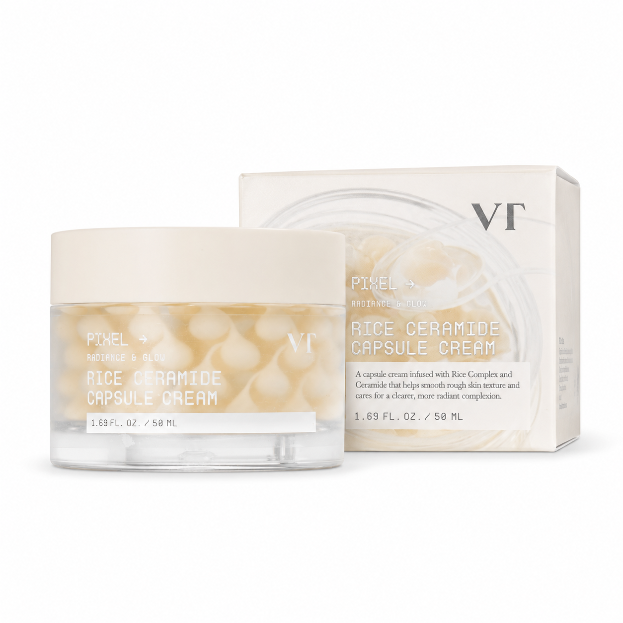 VT Rice Ceramide Capsule Cream 50ml with Box – Glam Secret UAE