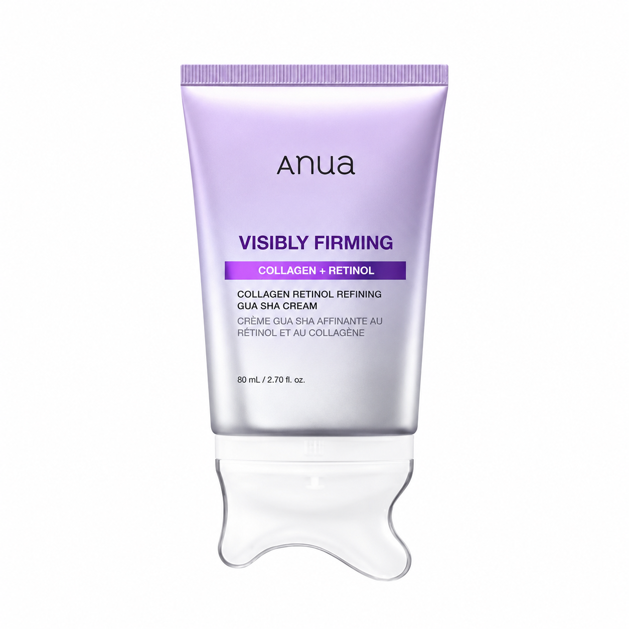 Anua Collagen Retinol Refining Gua Sha Cream 80ml with built-in applicator