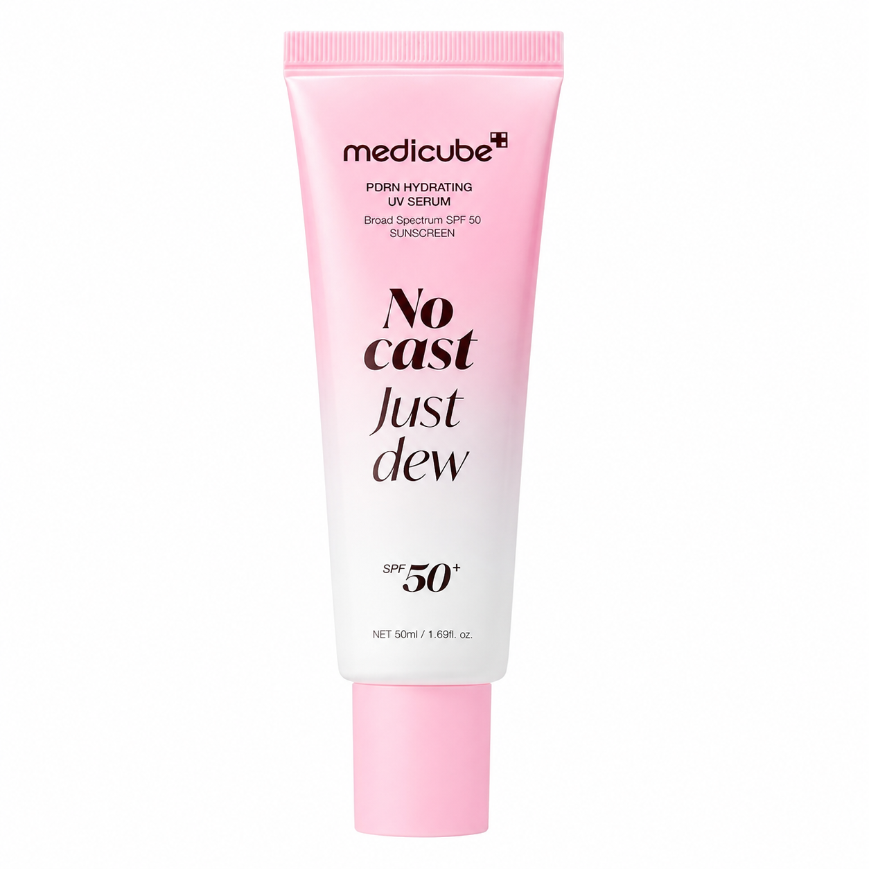 Medicube PDRN Hydrating UV Serum SPF50+ PA++++ 50ml sunscreen at Glam Secret