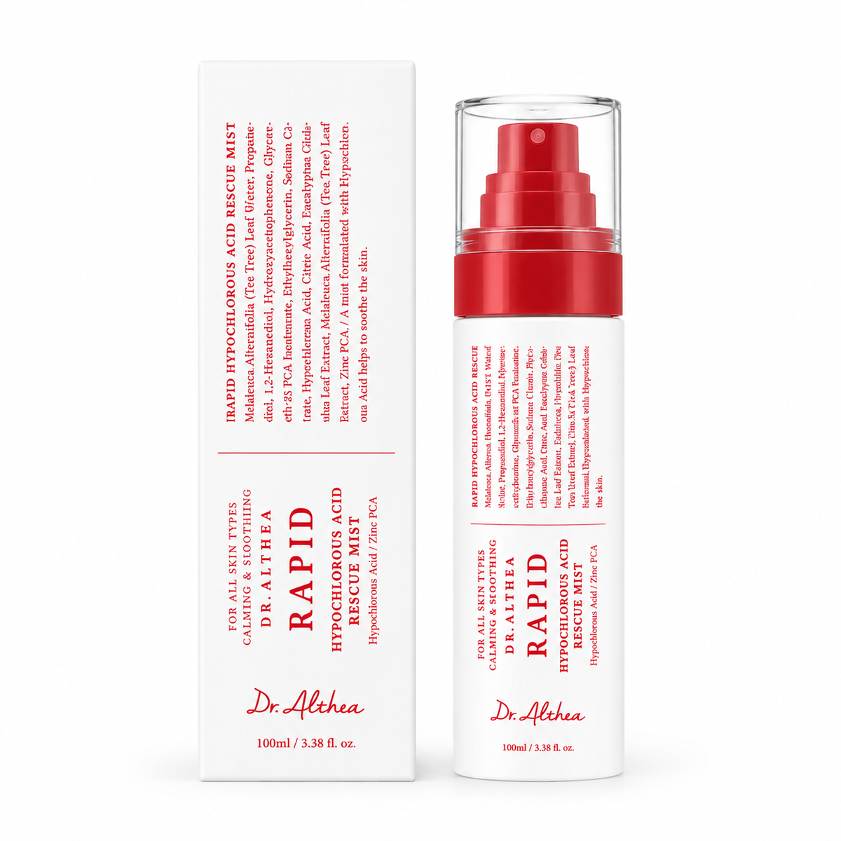 Dr. Althea Rapid Hypochlorous Acid Rescue Mist 100ml soothing facial mist