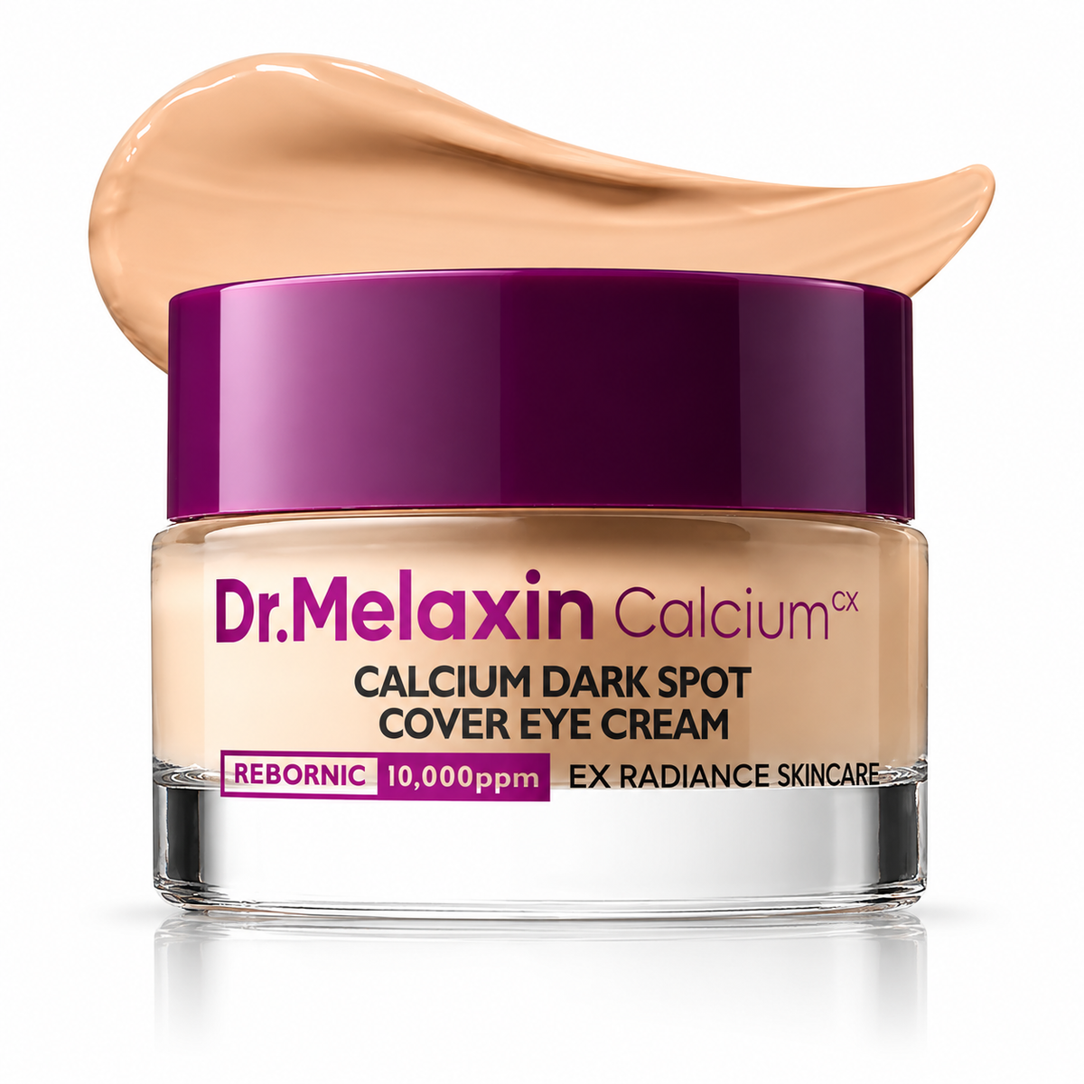 Dr. Melaxin Calcium Dark Spot Cover Eye Cream jar for brightening under-eye care