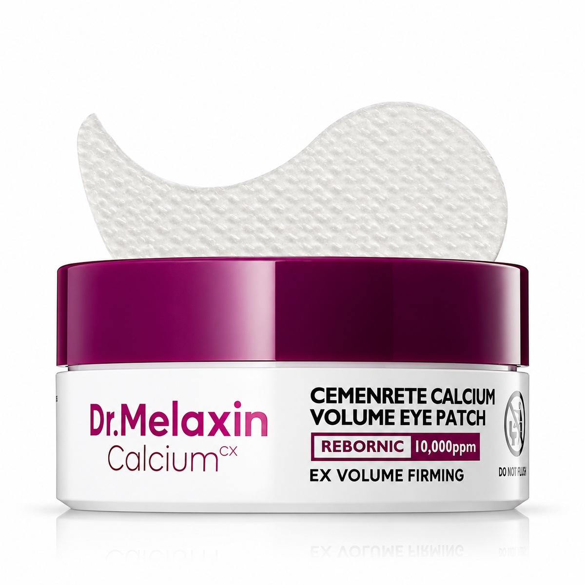 Dr. Melaxin Cemenrete Calcium Volume Eye Patch 60ea jar with hydrogel eye patches