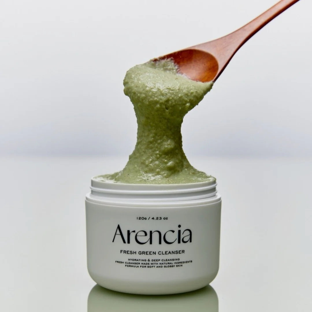 Fresh Green Rice Mochi Cleanser texture at Glam Secret UAE