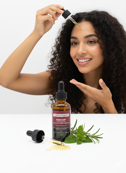 CONFIDENT ORGANICS Jamaican Black Castor Oil with Rosemary Mint - Glam Secret