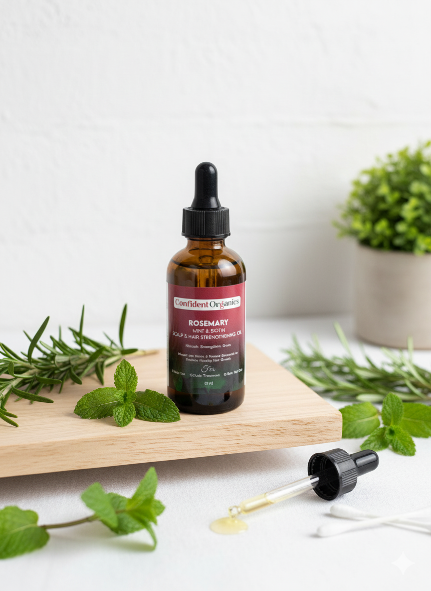 CONFIDENT ORGANICS Jamaican Black Castor Oil with Rosemary Mint - Glam Secret
