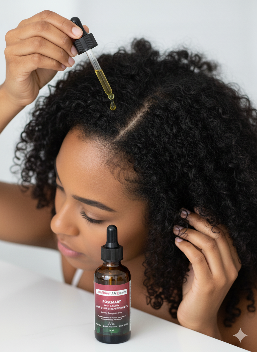 CONFIDENT ORGANICS Jamaican Black Castor Oil with Rosemary Mint - Glam Secret