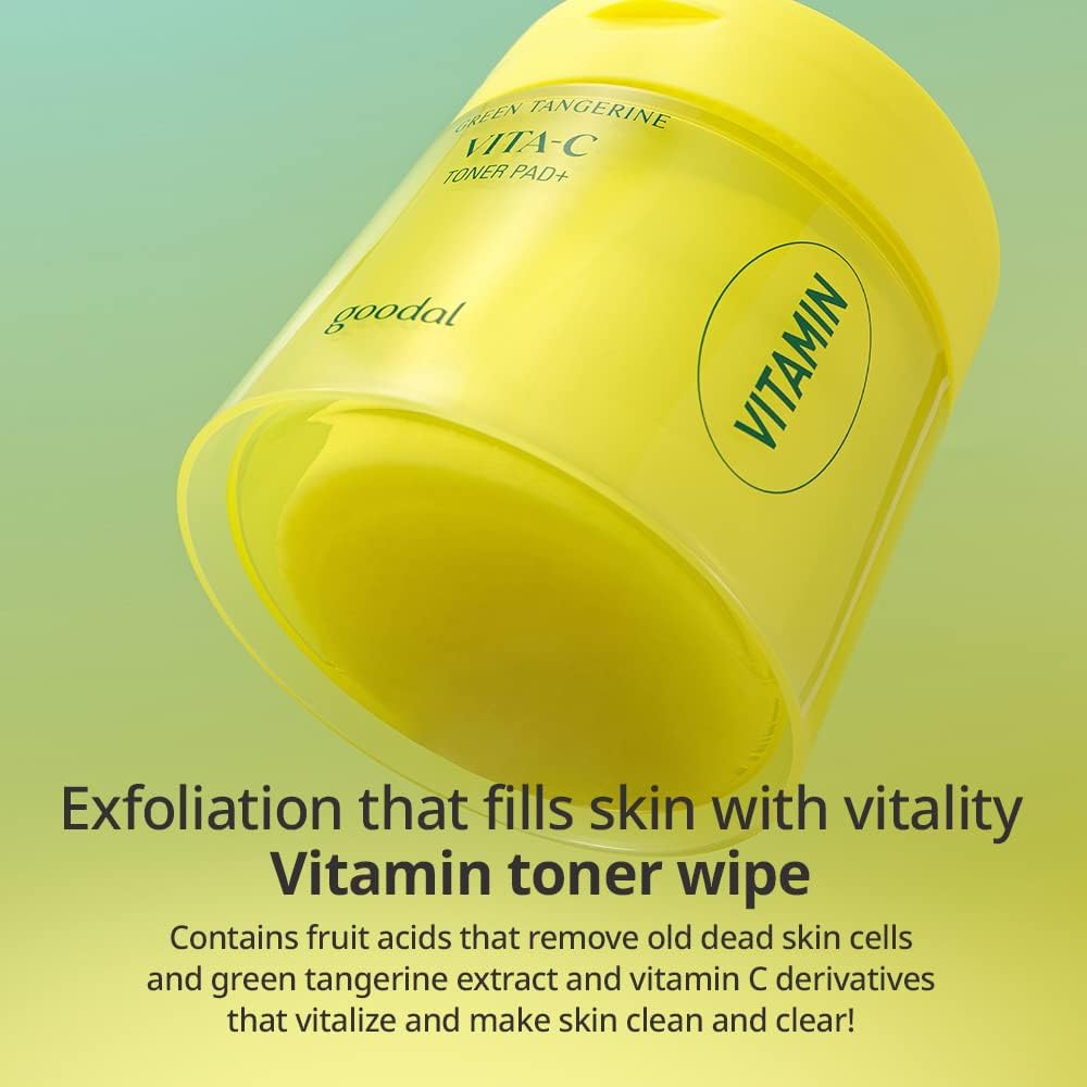 Goodal Korean toner pads for dull skin and glow - Glam Secret