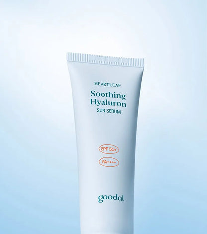 Heartleaf hyaluron sun serum for hydration and SPF50 protection - Glam Secret
