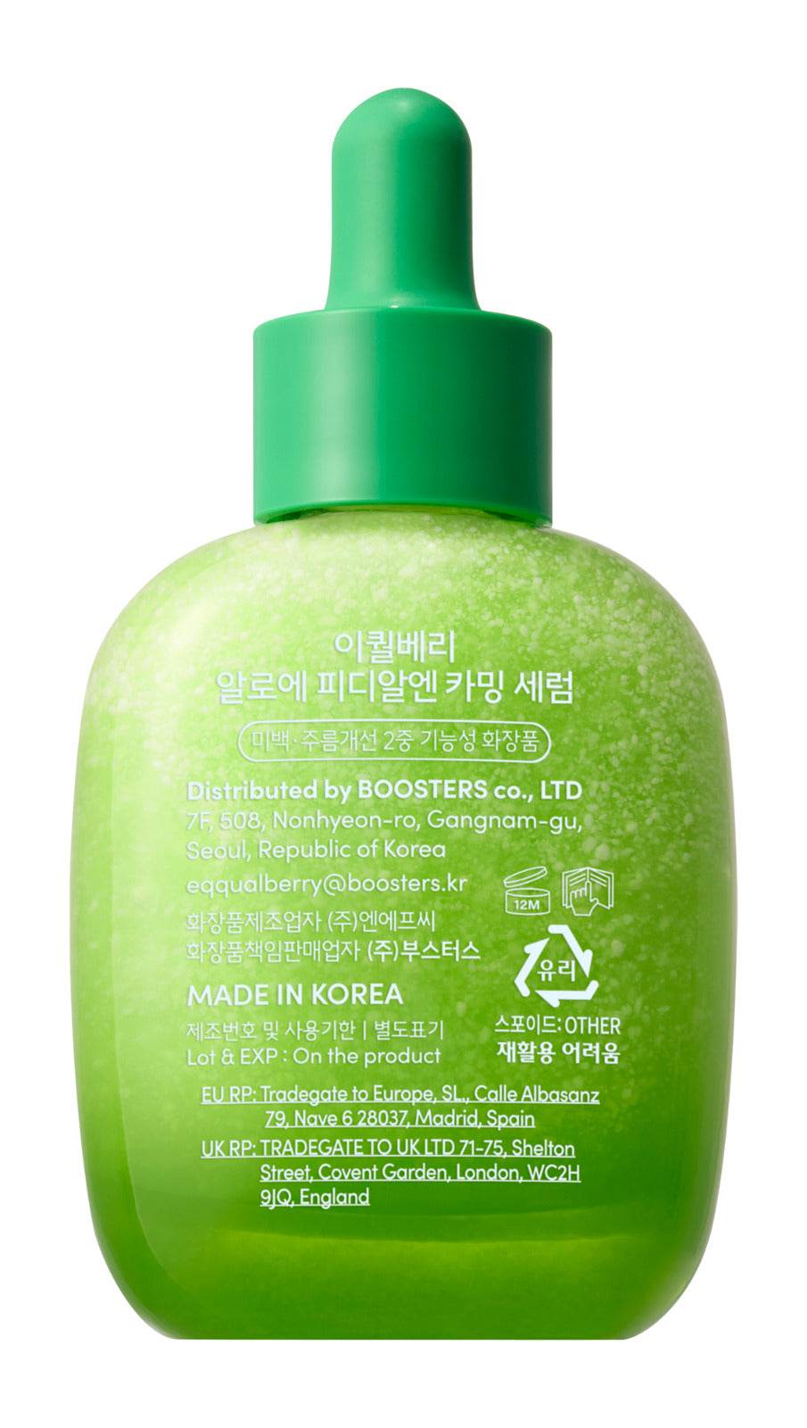 EQQUALBERRY Green Aid Aloe PDRN Calming Serum - Glam Secret