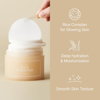 I'm From Rice Toner Pads for dull skin - Glam Secret