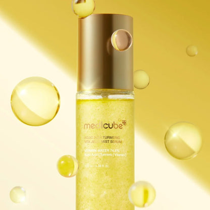Kojic acid turmeric jelly mist serum for dull skin glow 