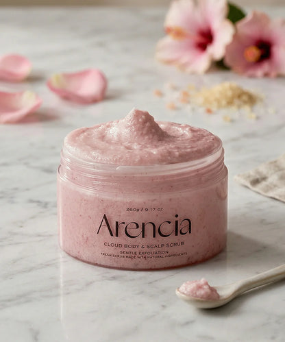 Korean body and scalp scrub for rough skin texture