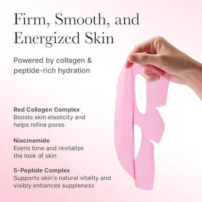 Korean hydrogel mask for bouncy glass skin glow