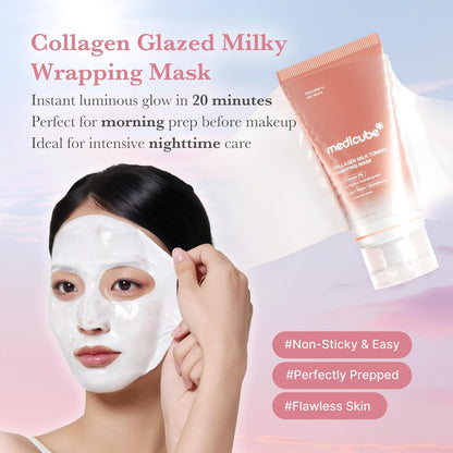 Korean peel-off wrapping mask with collagen and niacinamide 