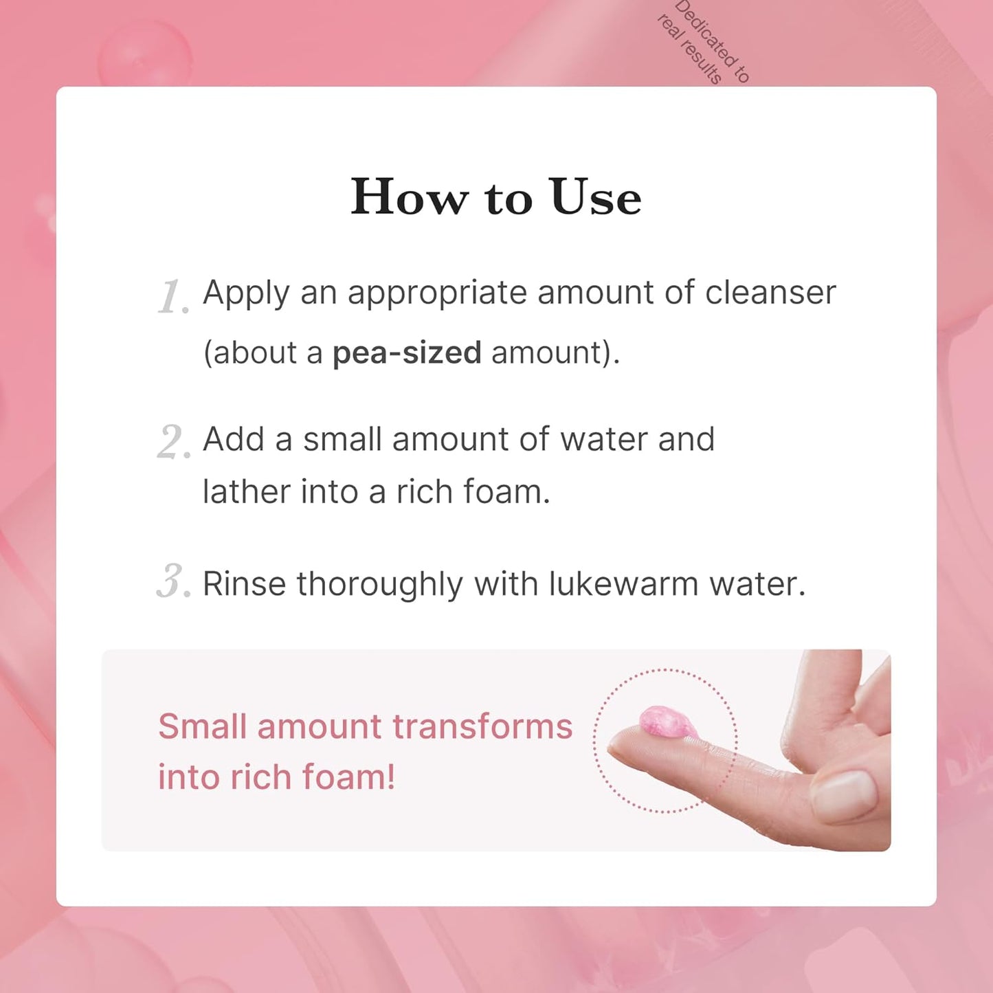 Korean pore refining cleanser with soft foam texture 