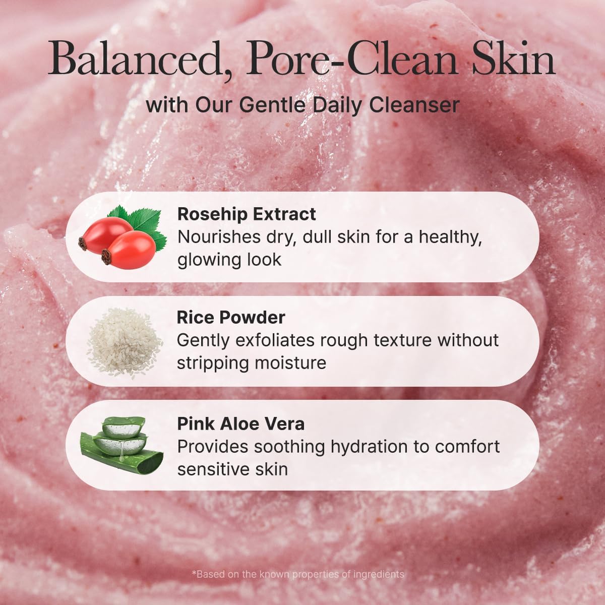 Korean rice cleanser for brightening and smooth texture