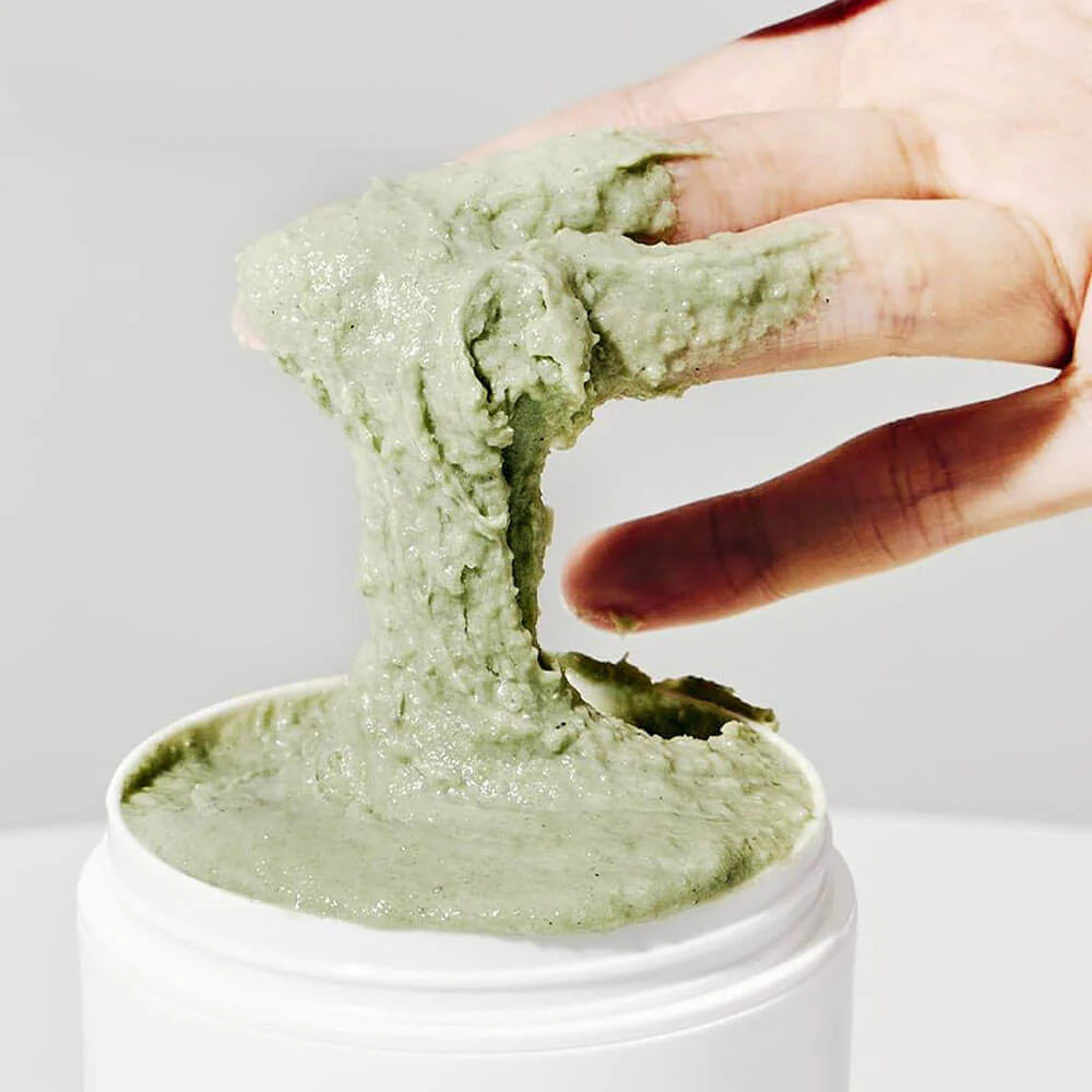 Korean rice mochi cleanser with green tea and rice powder