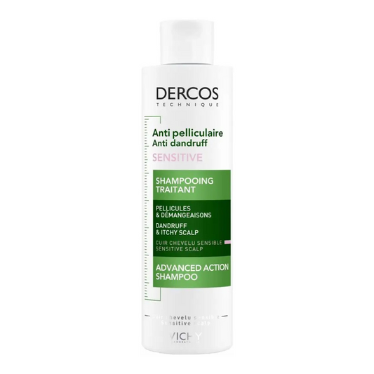 Vichy Dercos Anti Dandruff Shampoo For Sensitive Scalp - Glam Secret