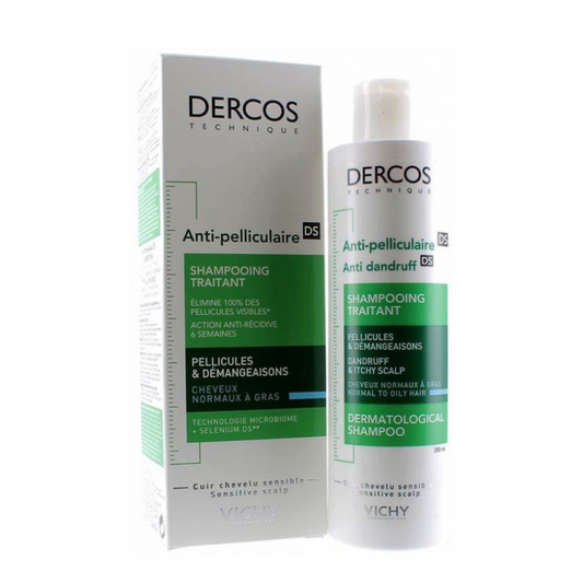 VICHY Dercos Shampooing Anti-pélliculaire Cheveux Normaux à Gras 200 ml - Glam Secret