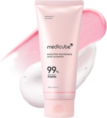 Medicube - PDRN Pink Niacinamide Whip Cleanser 120g - Glam Secret