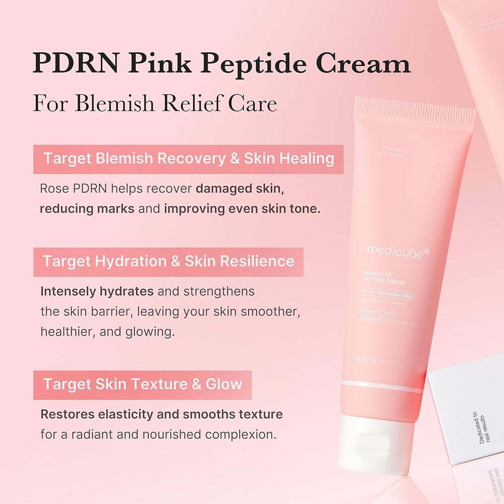 Medicube PDRN pink cream for hydration and glow glam secret