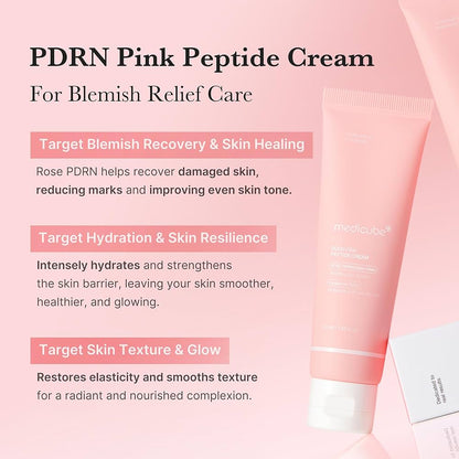 Medicube PDRN pink cream for hydration and glow glam secret