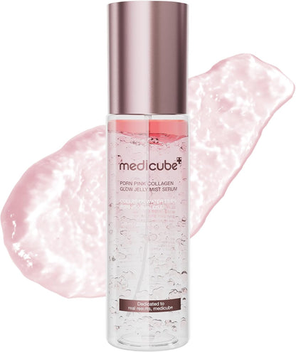 Medicube collagen jelly mist serum for Korean glass skin glow 