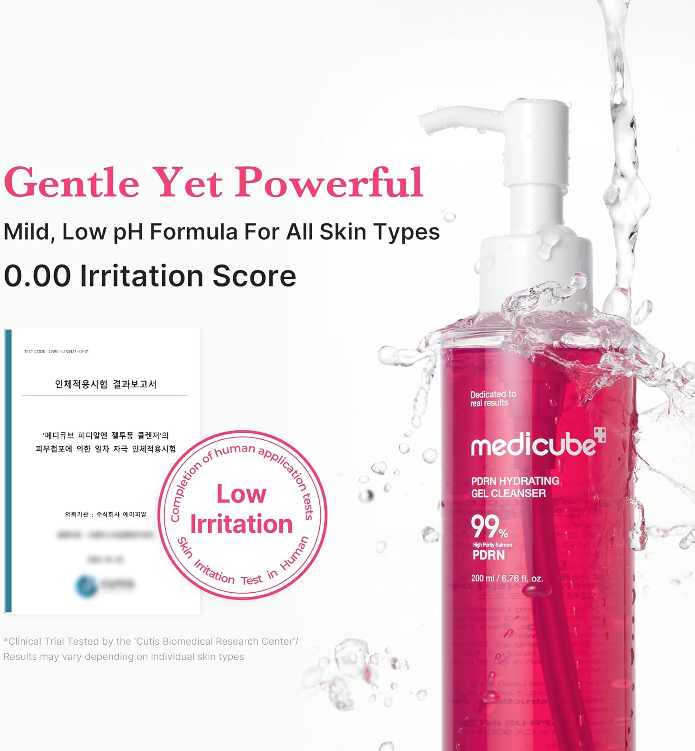 Medicube hydrating cleanser for dry normal oily and sensitive skin