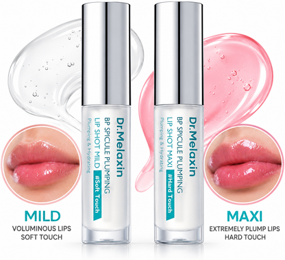 Dr.Melaxin BP Spicule Plumping Lip Shot 4ml Mild and Maxi lip plumper serum duo