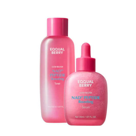 EQQUALBERRY Lush Blush NAD+ Peptide Boosting Serum & Toner Set