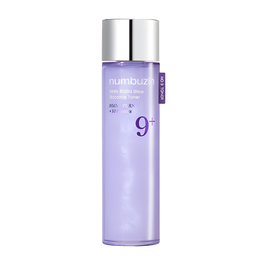 Numbuzin No.9+ NAD+ PDRN Glow Boosting Toner in a 150ml bottle, with clear labeling and transparent cap Glam Secret