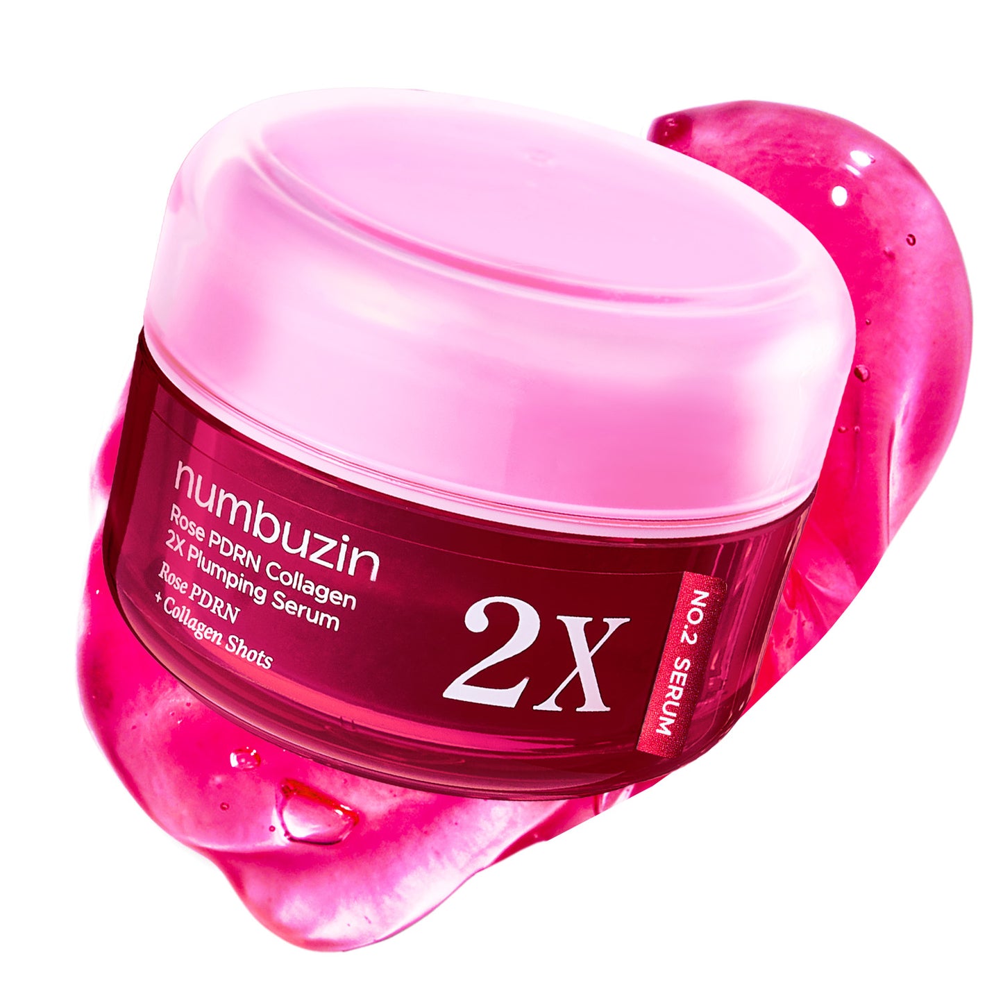 Numbuzin No.2 Rose PDRN Collagen 2X Plumping Serum + Collagen Shot 30ml - Glam Secret