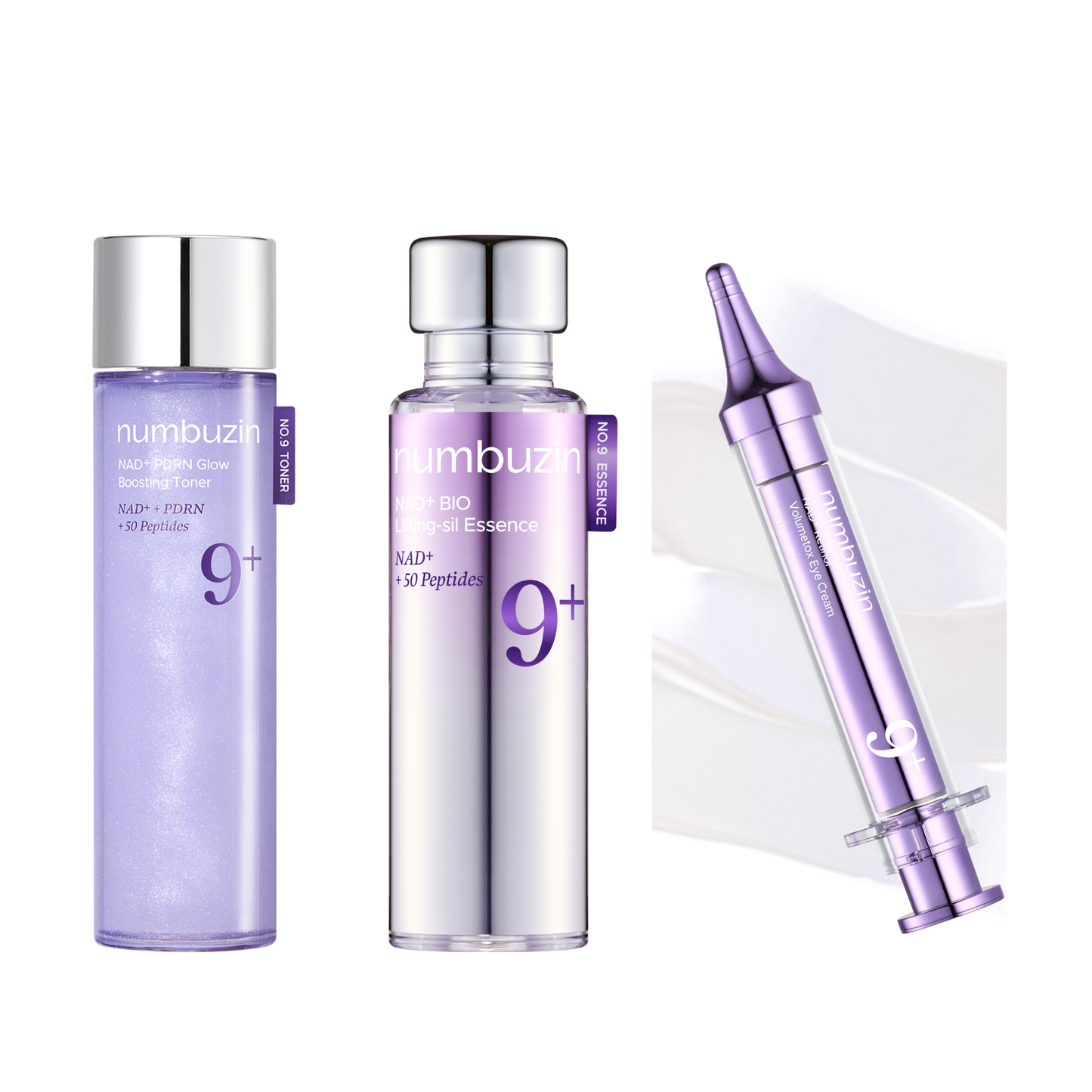 Numbuzin No.9 NAD Tonner + Essence + Eye Cream Set - Glam Secret