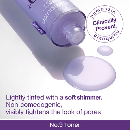 Numbuzin glow boosting toner for fine lines and pores 