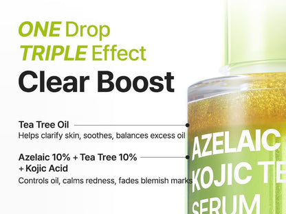PURITO clarifying serum with azelaic acid tea tree and kojic acid 
