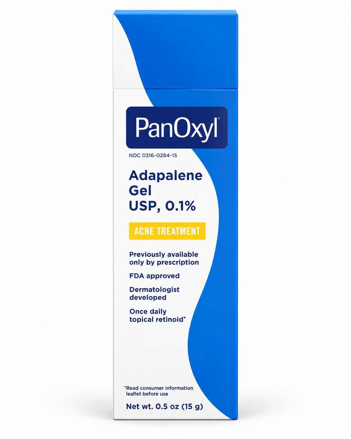 PanOxyl Adapalene 0.1% topical retinoid gel for clogged pores and breakouts