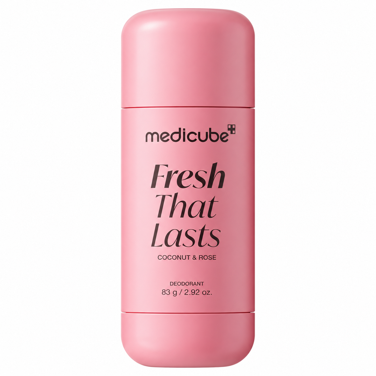 Medicube Fresh That Lasts Coconut & Rose deodorant 83g in pink packaging