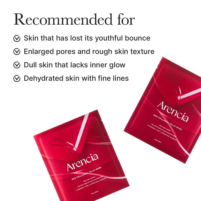 Red Collagen Jello Mask with niacinamide and peptides