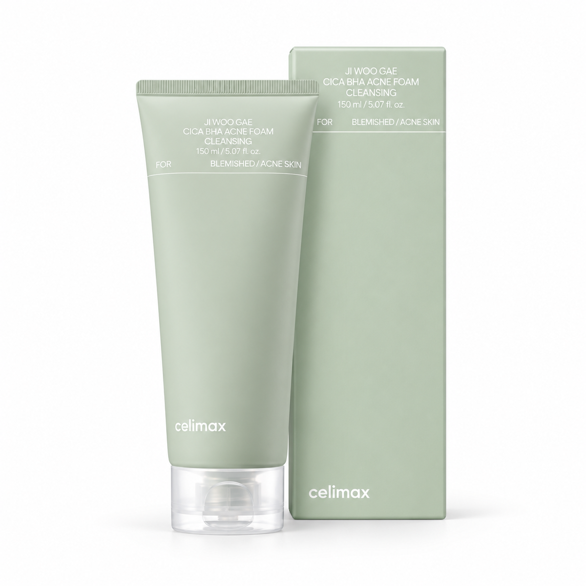 Celimax Ji Woo Gae Cica BHA Acne Foam Cleanser 150ml with salicylic acid for oily and acne-prone skin – Glam Secret UAE