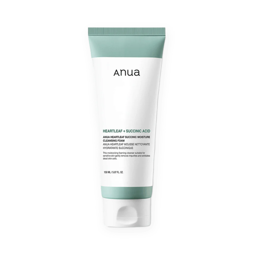 ANUA Heartleaf Succinic Moisture Cleansing Foam - Glam Secret
