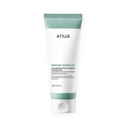 ANUA Heartleaf Succinic Moisture Cleansing Foam - Glam Secret