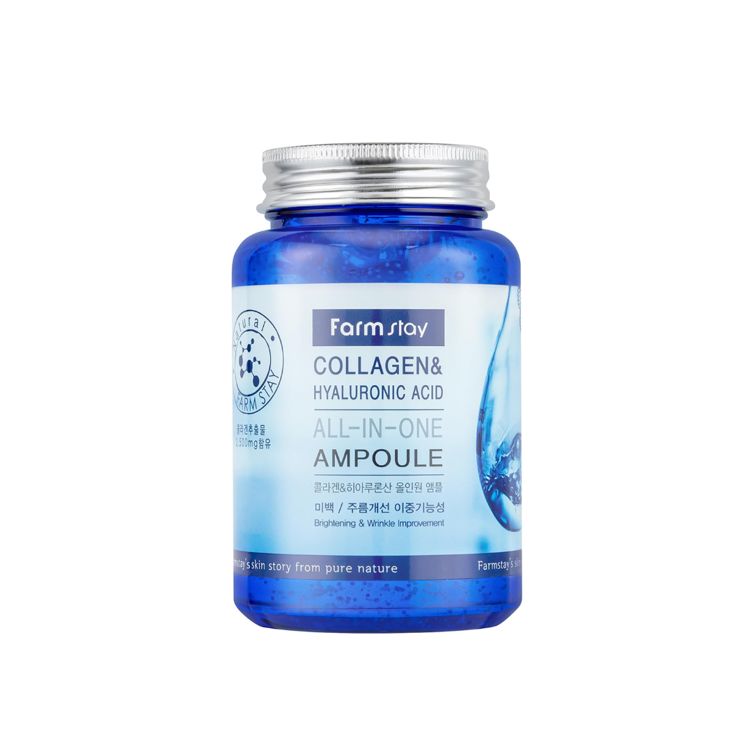 Farmstay - Collagen & Hyaluronic Acid All-In-One Ampoule - Glam Secret