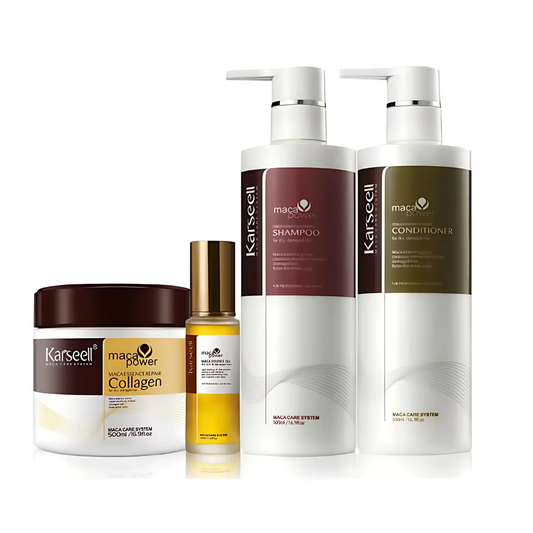 KARSEELL Collagen Hair Mask + Hair Shampoo + Argan Oil Set