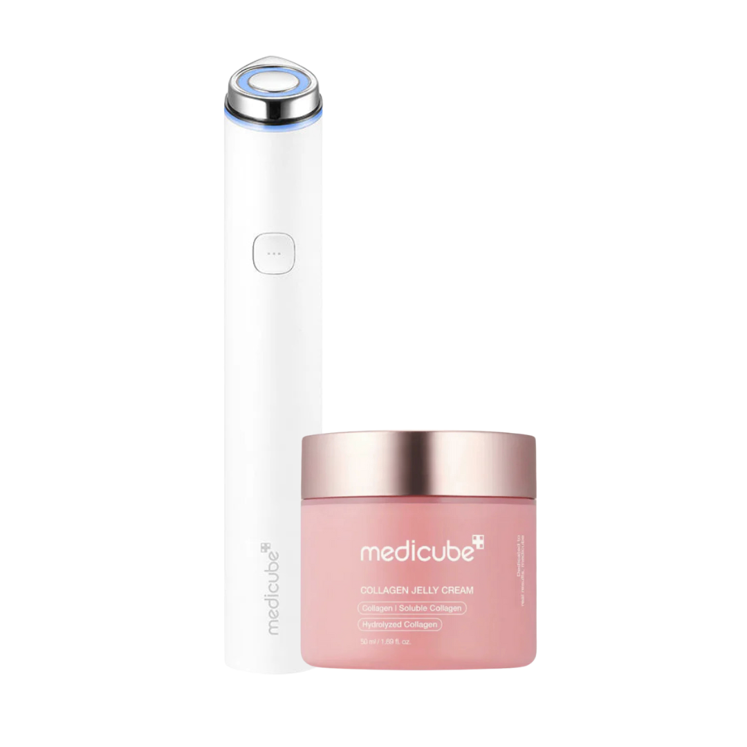 MEDICUBE Age R PRO Booster Mini and MEDICUBE Collagen Jelly Cream 50ml Set