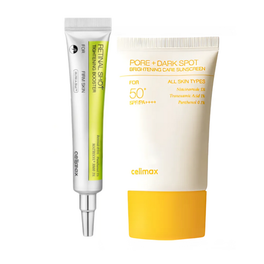 CELIMAX The Vita A Retinal Shot Tightening Booster & Pore+Dark Spot Brightening Care Sunscreen - Glam Secret