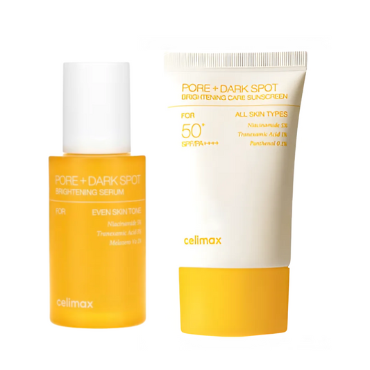 CELIMAX Pore Dark Spot Brightening Serum & Pore+Dark Spot Brightening Care Sunscreen - Glam Secret